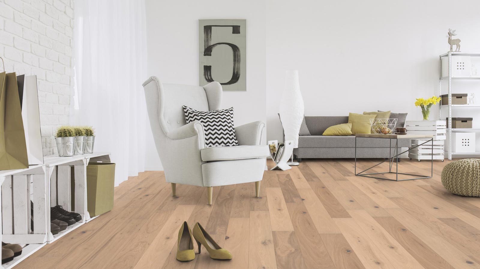 Wicanders Parkett Kentucky Standard Eiche Houston Rustikal 1-Stab Landhausdiele 4V Raum5