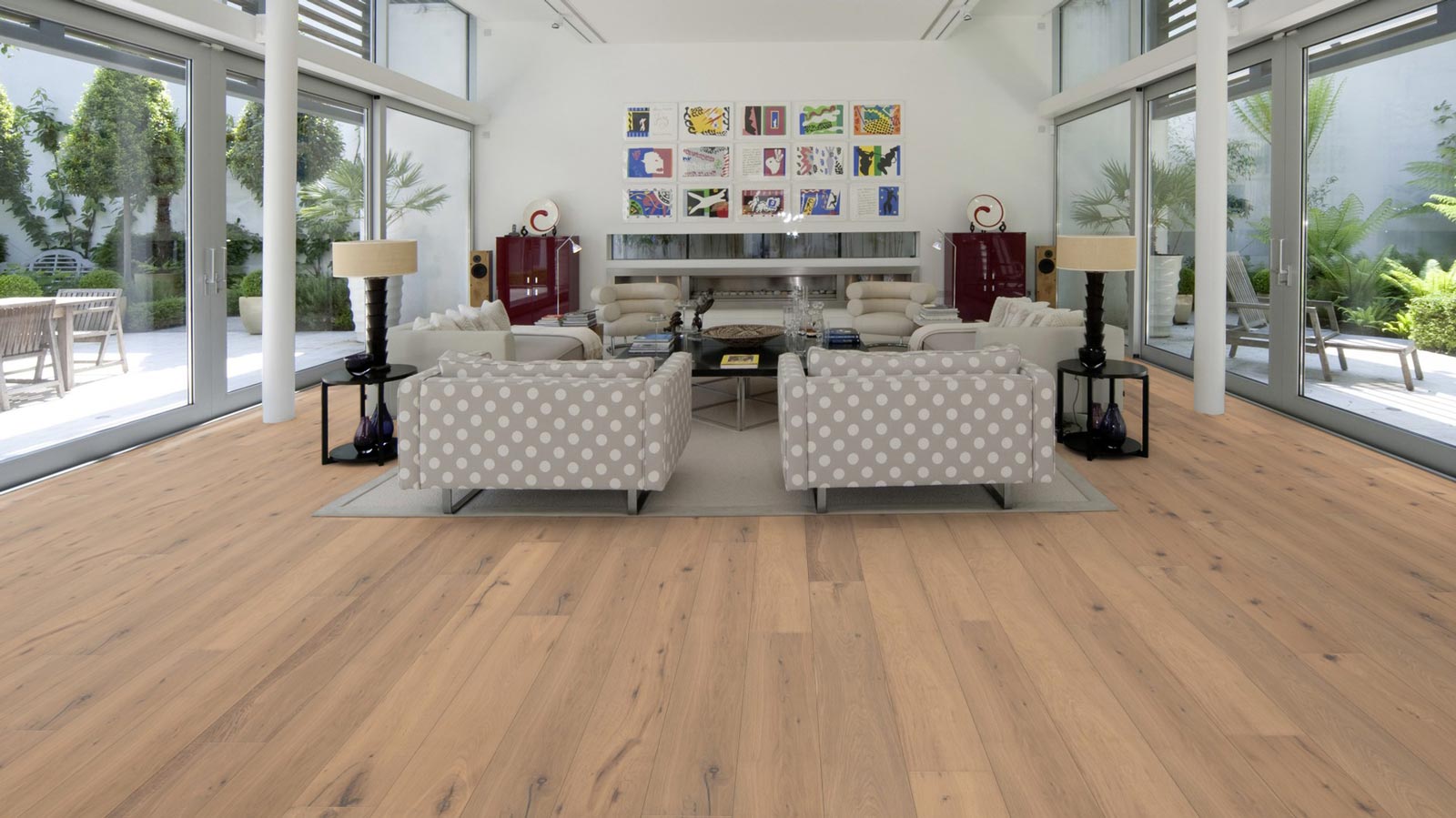 Wicanders Parkett Victoria Eiche Ivory Rustikal 1-Stab Landhausdiele 4V Raum3