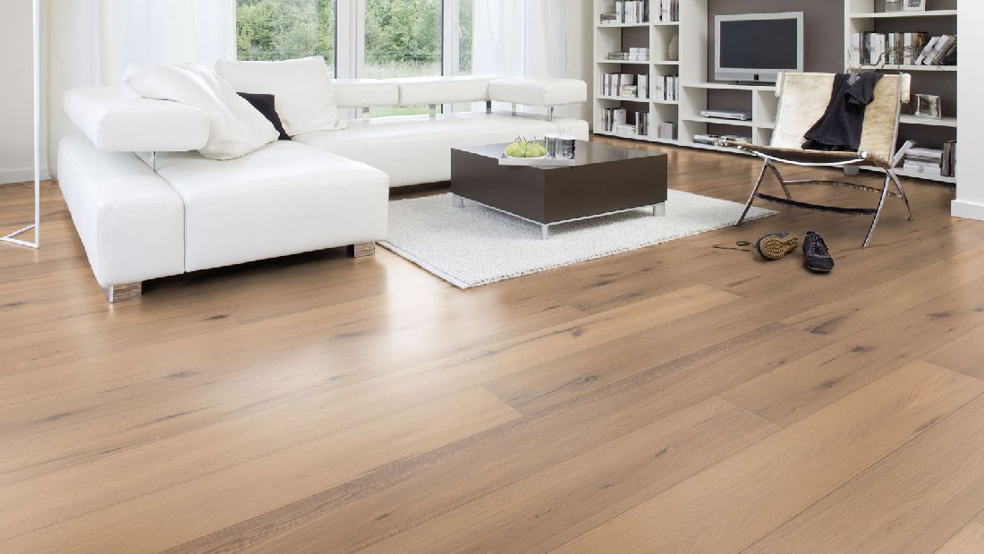 Wicanders Parkett Victoria Eiche Ivory Rustikal 1-Stab Landhausdiele 4V Raum6