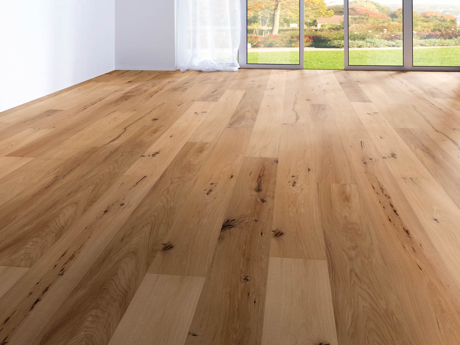 Wicanders Parkett Victoria Eiche Sand Rustikal 1-Stab Landhausdiele 4V Raum3