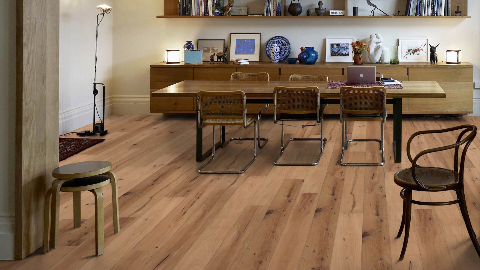 Wicanders Parkett Victoria Eiche Sand Rustikal 1-Stab Landhausdiele 4V Raum5