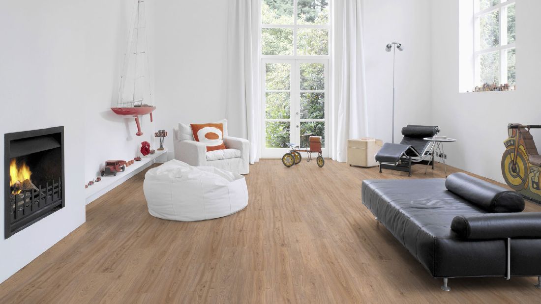 Wicanders Vinyl wood Go Almond Oak 1-Stab Landhausdiele Raum3
