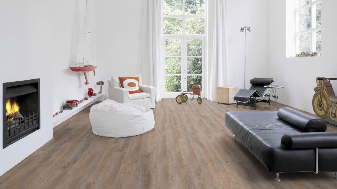 Wicanders Vinyl wood Go Eiche Alaska 1-Stab Landhausdiele Raum3