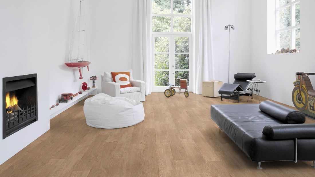 Wicanders Vinyl wood Resist Castle Raffia Oak 1-Stab Landhausdiele 4V Raum3
