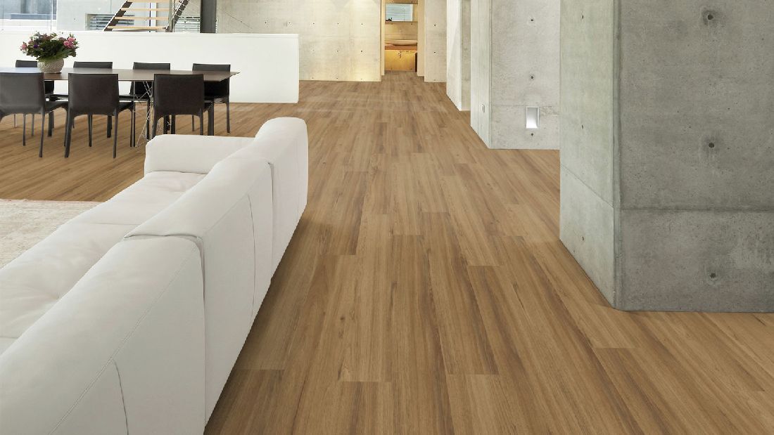 Wicanders Vinyl wood Resist ECO Mocca Oak 1-Stab Landhausdiele 4V Raum4