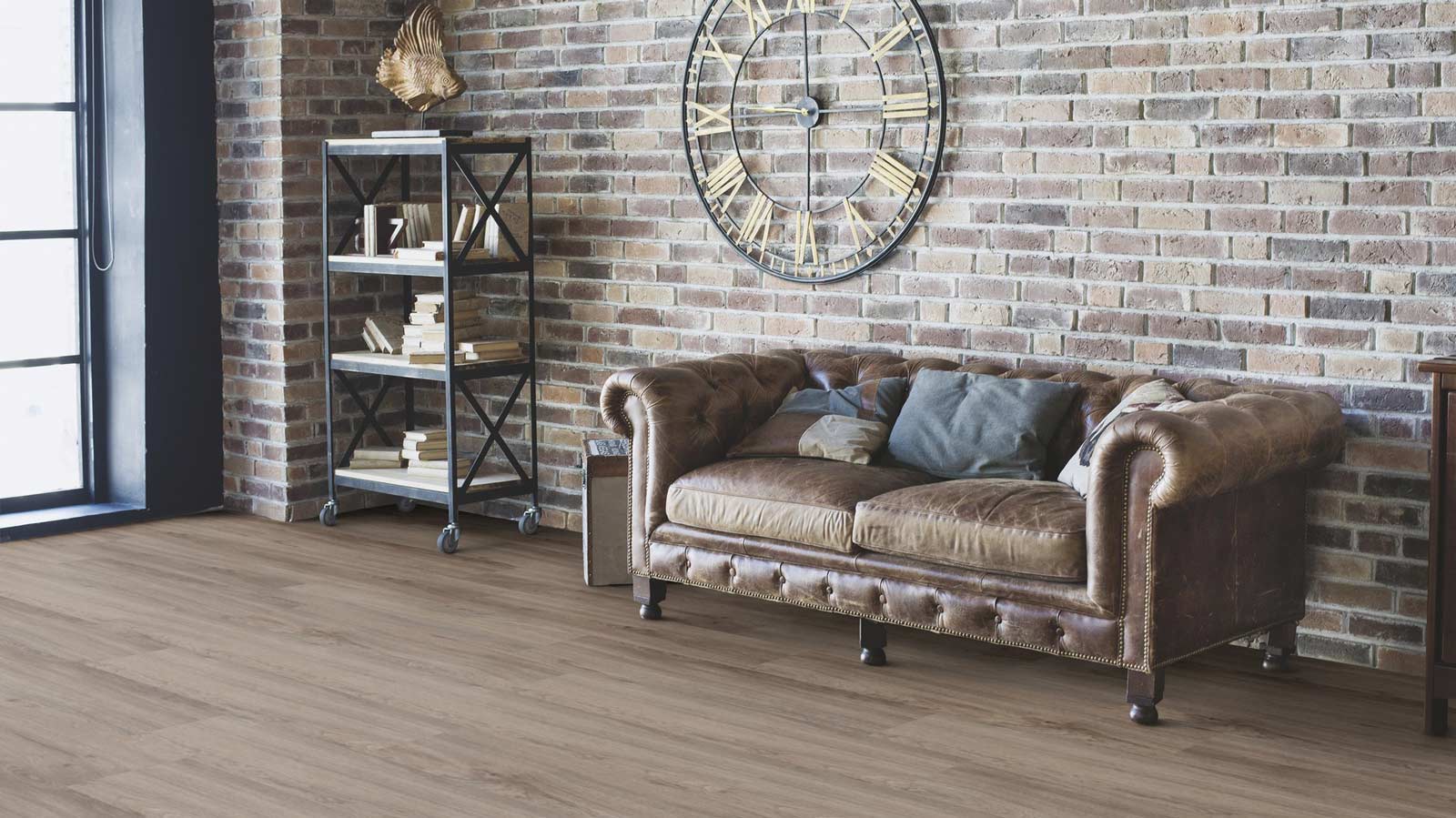 Wicanders Vinyl wood Resist ECO Quartz Oak 1-Stab Landhausdiele 4V Raum2