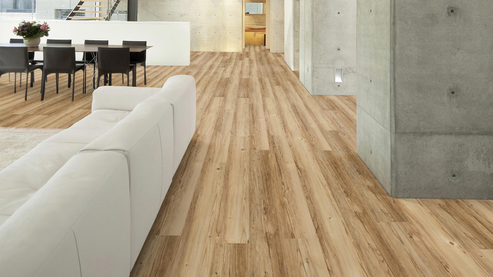 Wicanders Vinyl wood Resist ECO Sprucewood 1-Stab Landhausdiele 4V Raum4