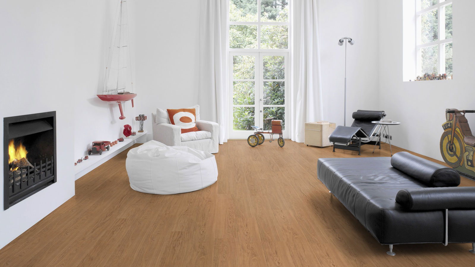 Wicanders Vinyl wood Resist Eiche Nature 1-Stab Landhausdiele 4V Raum3