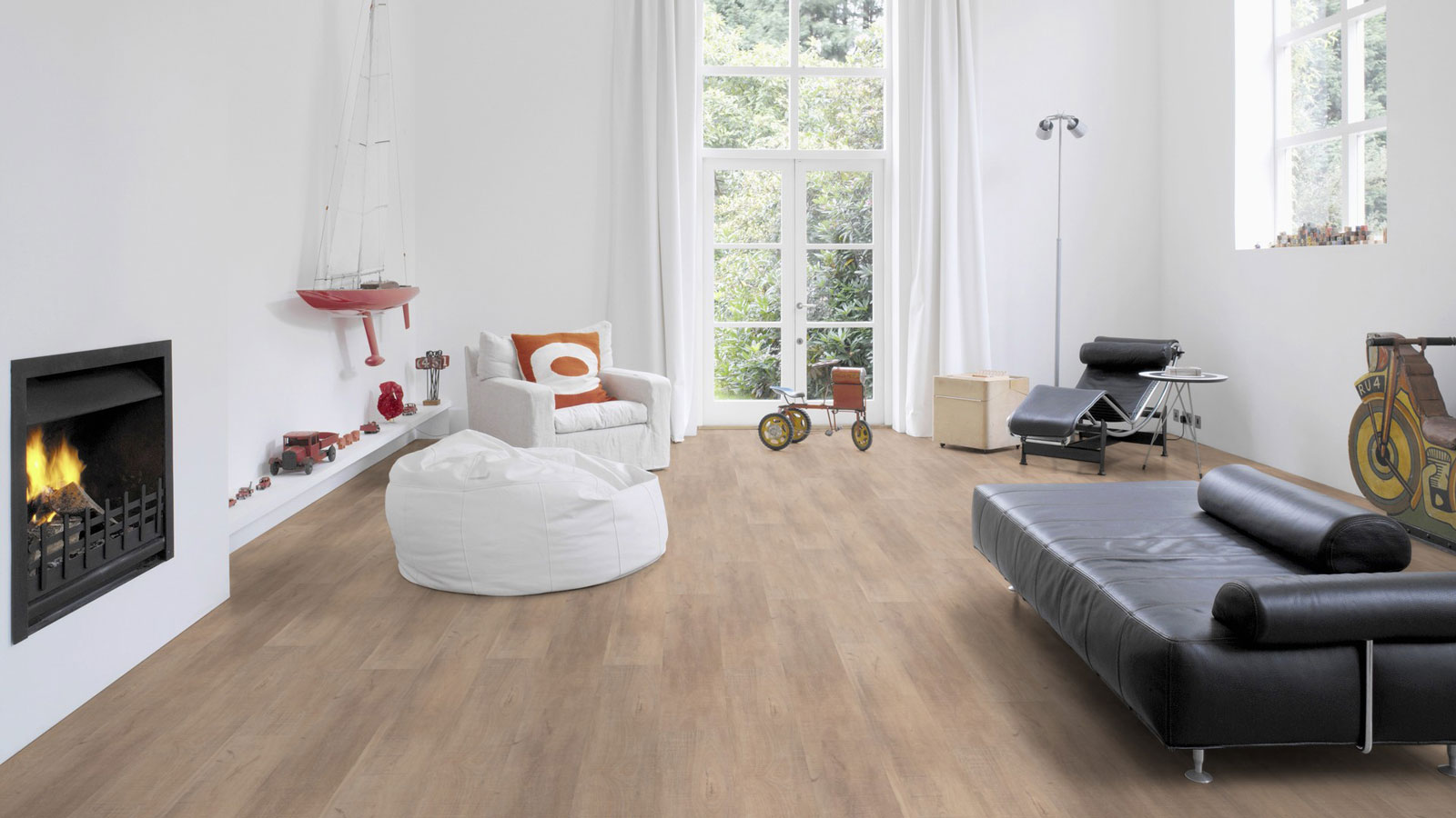 Wicanders Vinyl wood Resist Sawn Bisque Oak 1-Stab Landhausdiele 4V Raum3