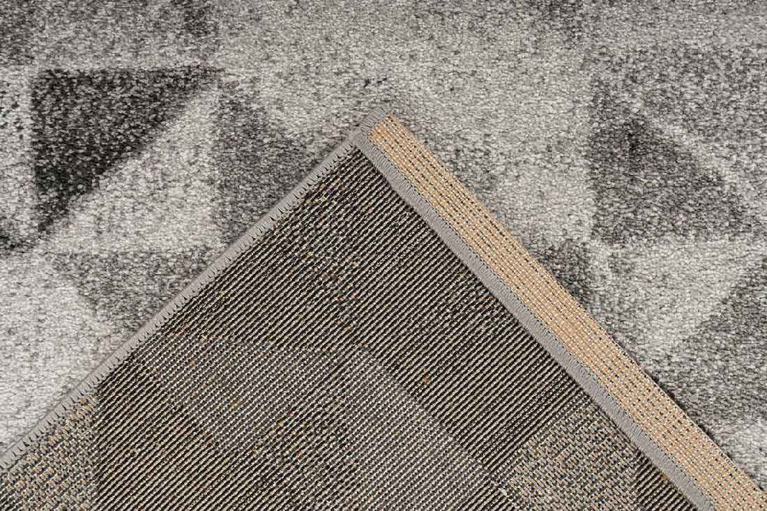 Wilton Teppich PYRAMIDEN Grau / Schwarz rechteckig Höhe 11 mm Raum5