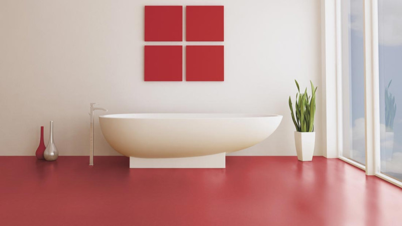 Wineo Purline Bioboden 1500 Chip Cherry Red Rollenware main product photo