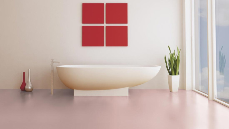 Wineo Purline Bioboden 1500 Éclats Rose Poudré Rollenware main product photo