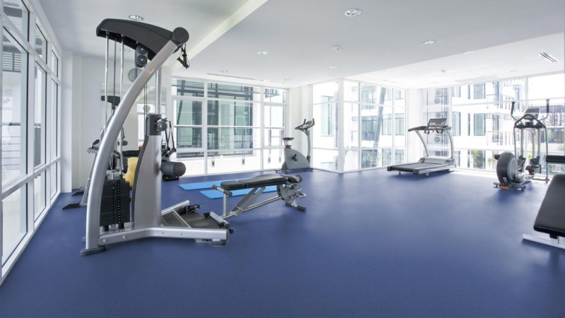 Wineo Purline Organic flooring 1500 Chip Royal Blue Rolled goods main product photo