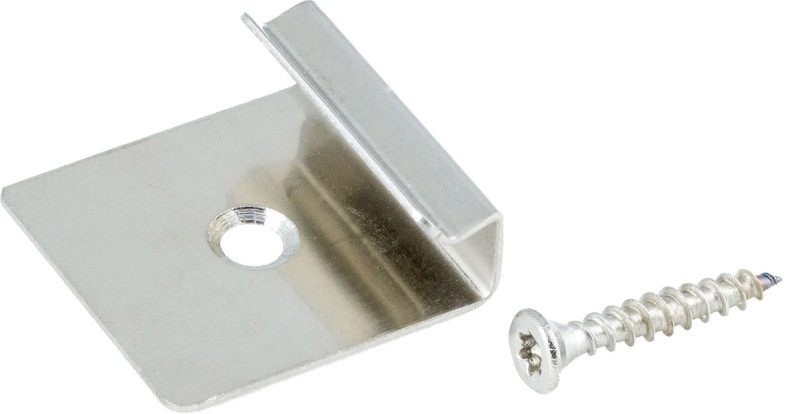 WPC Profi Start and End Clip 25 clips y 25 tornillos main product photo