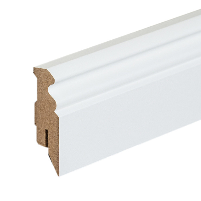planeo Sockelleiste Hamburger Profil - Weiß (RAL 9016) 16 x 58 mm main product photo