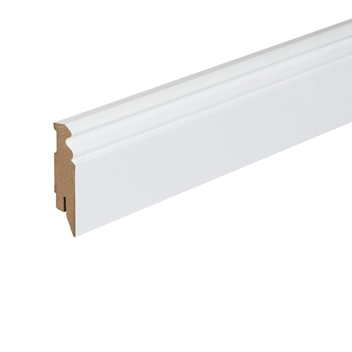 planeo Sockelleiste Hamburger Profil - Weiß (RAL 9016) 16 x 80 mm main product photo
