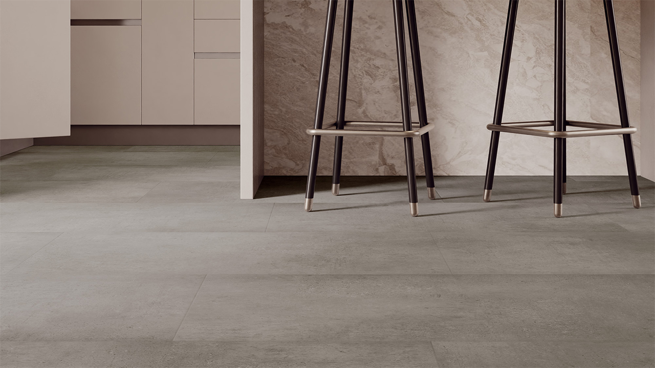 Rigid Klick Vinyl - Urban XL Tile Schiefer Schwarz | Trittschall integr. (VCUX005)