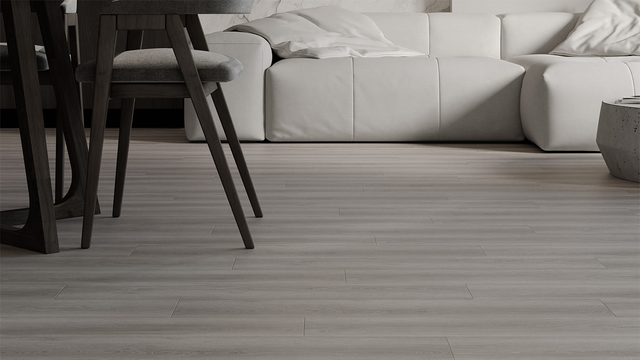 Rigid Klick Vinyl - Summit Eiche Light Grey| Trittschall integr. (VCS006)