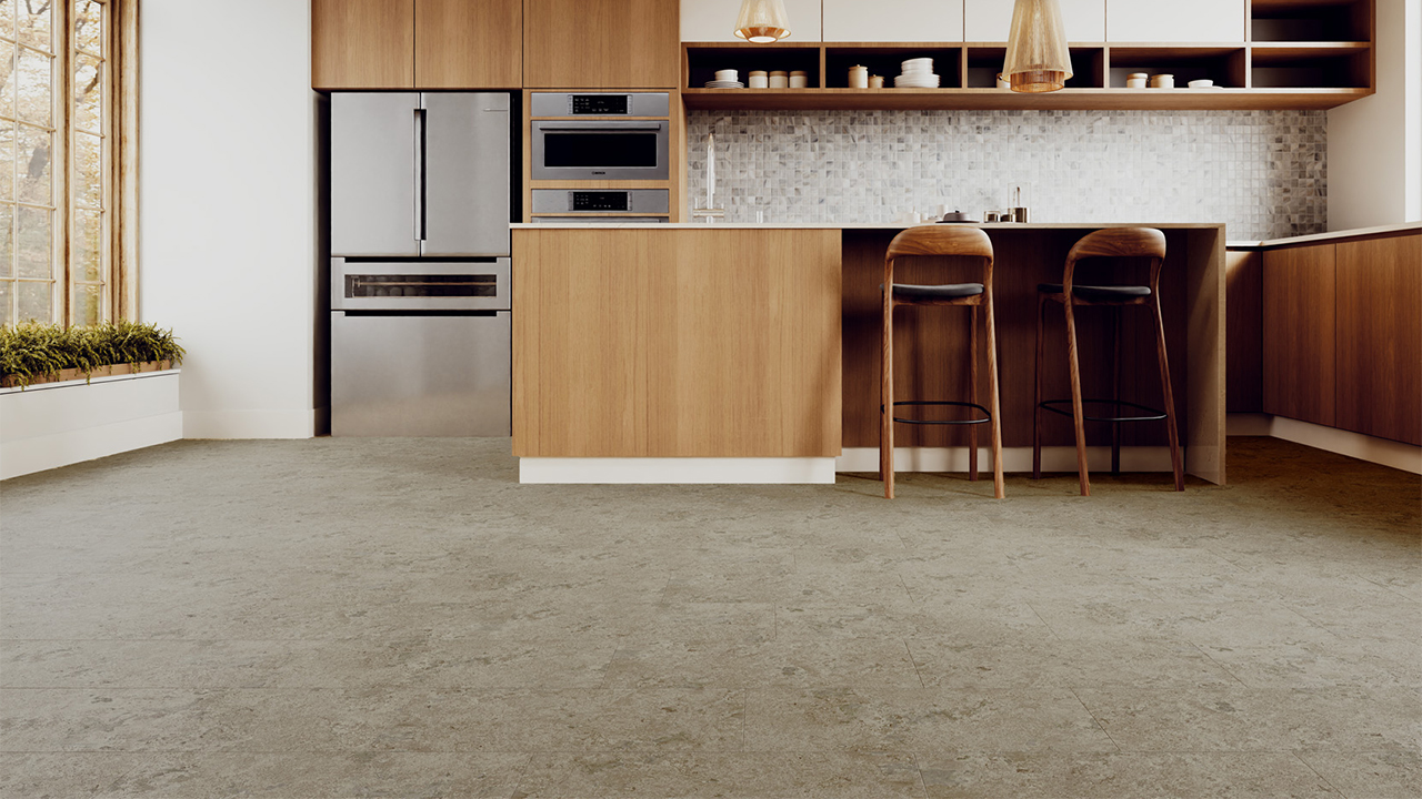 Rigid Klick Vinyl - Urban Tile Beton Grau | Trittschall integr. (VCU002)