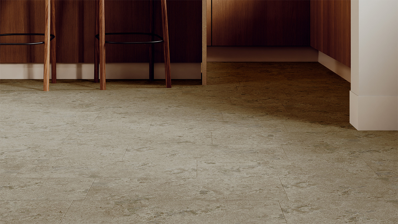 Rigid Klick Vinyl - Urban Tile Beton Grau | Trittschall integr. (VCU002)