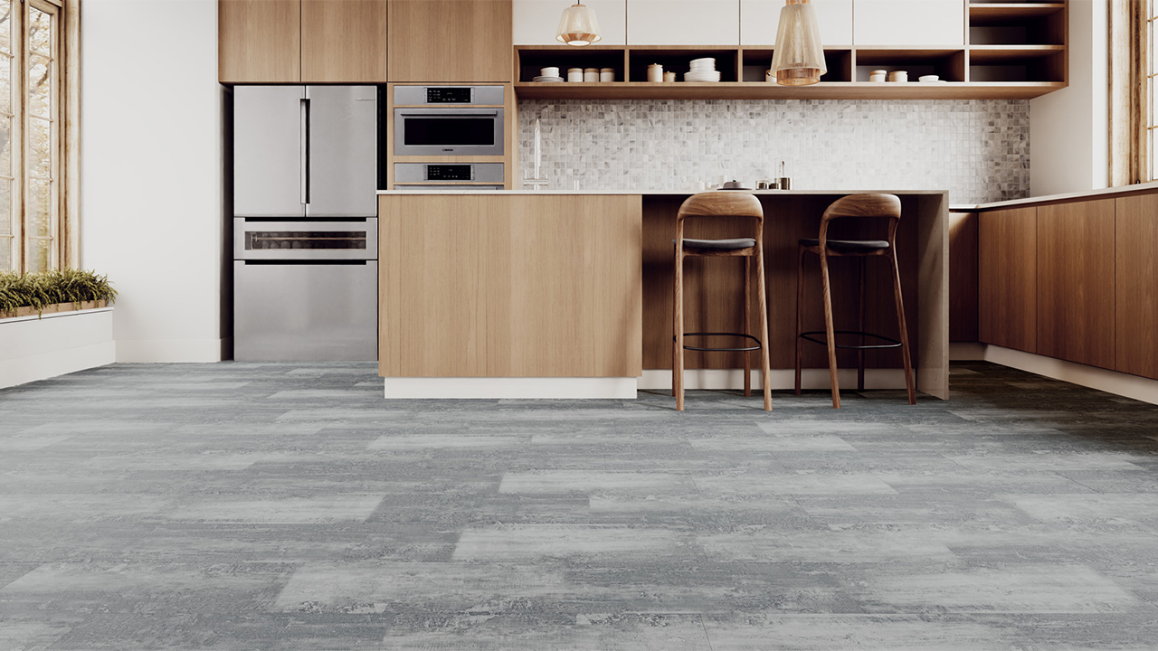 Rigid Klick Vinyl - Urban Tile Schiefer Taupe | Trittschall integr. (VCU003)