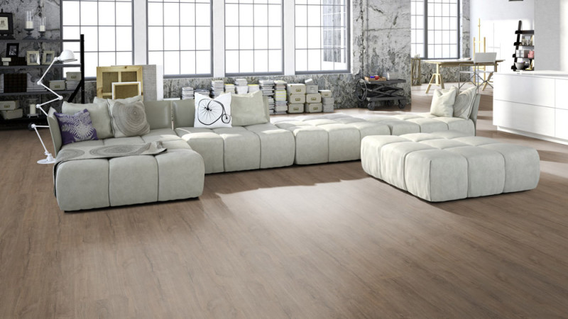 Skaben Vinyl Design Rhino Click 55 Antique Oak Natural Light 1-strip 4V incl. insulation main product photo