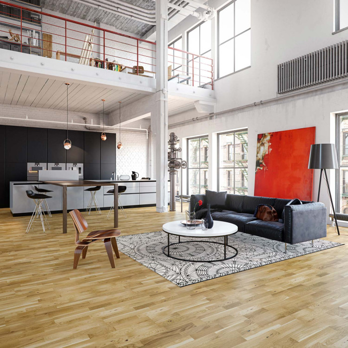 Skaben Parquet Premium 3-strip Oak Harmony Lacquer Length 1092mm main product photo
