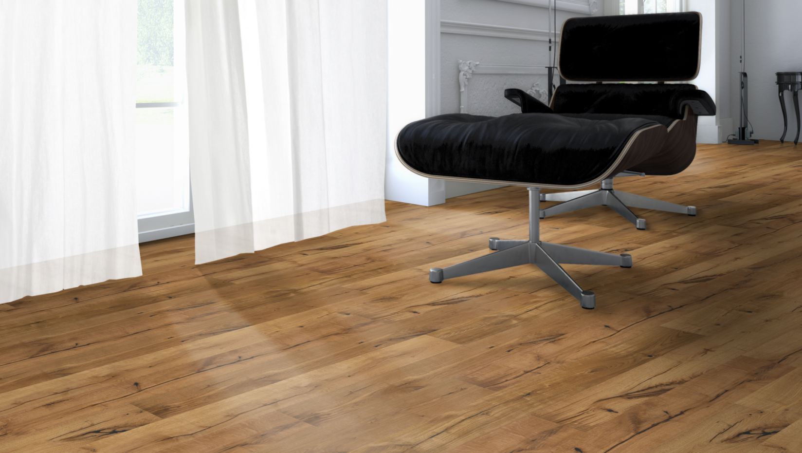 Skaben Parkett Premium Landhausdiele Eiche Alabama Classic naturgeölt 4V Raumbild 4