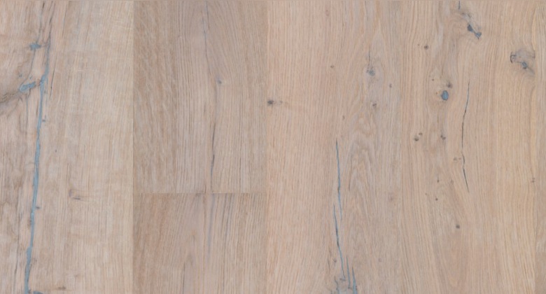 Skaben Parkett Premium Landhausdiele Eiche Alabama Weiss Classic gebürstet weiß-geölt 4V Dekorbild