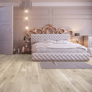 Skaben Parquet Premium Plank Oak Rustic natural white oiled brushed 180mm width M4V