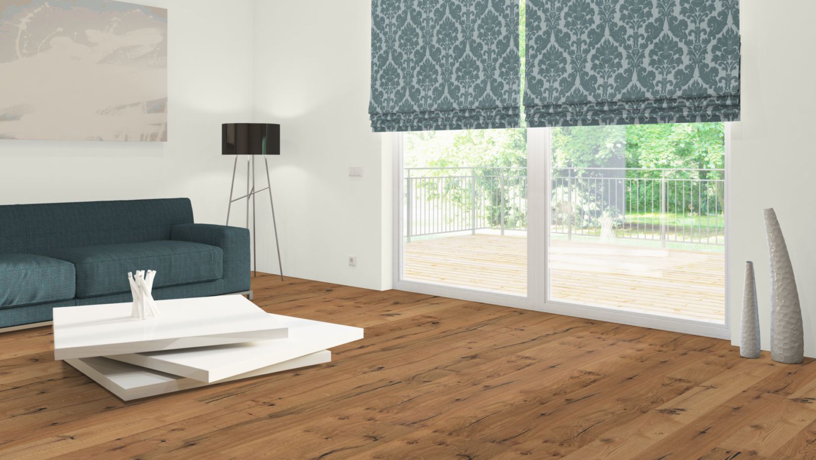 Skaben Parkett Premium Landhausdiele Eiche Elephant Skin Classic naturgeölt 4V Raumbild 5