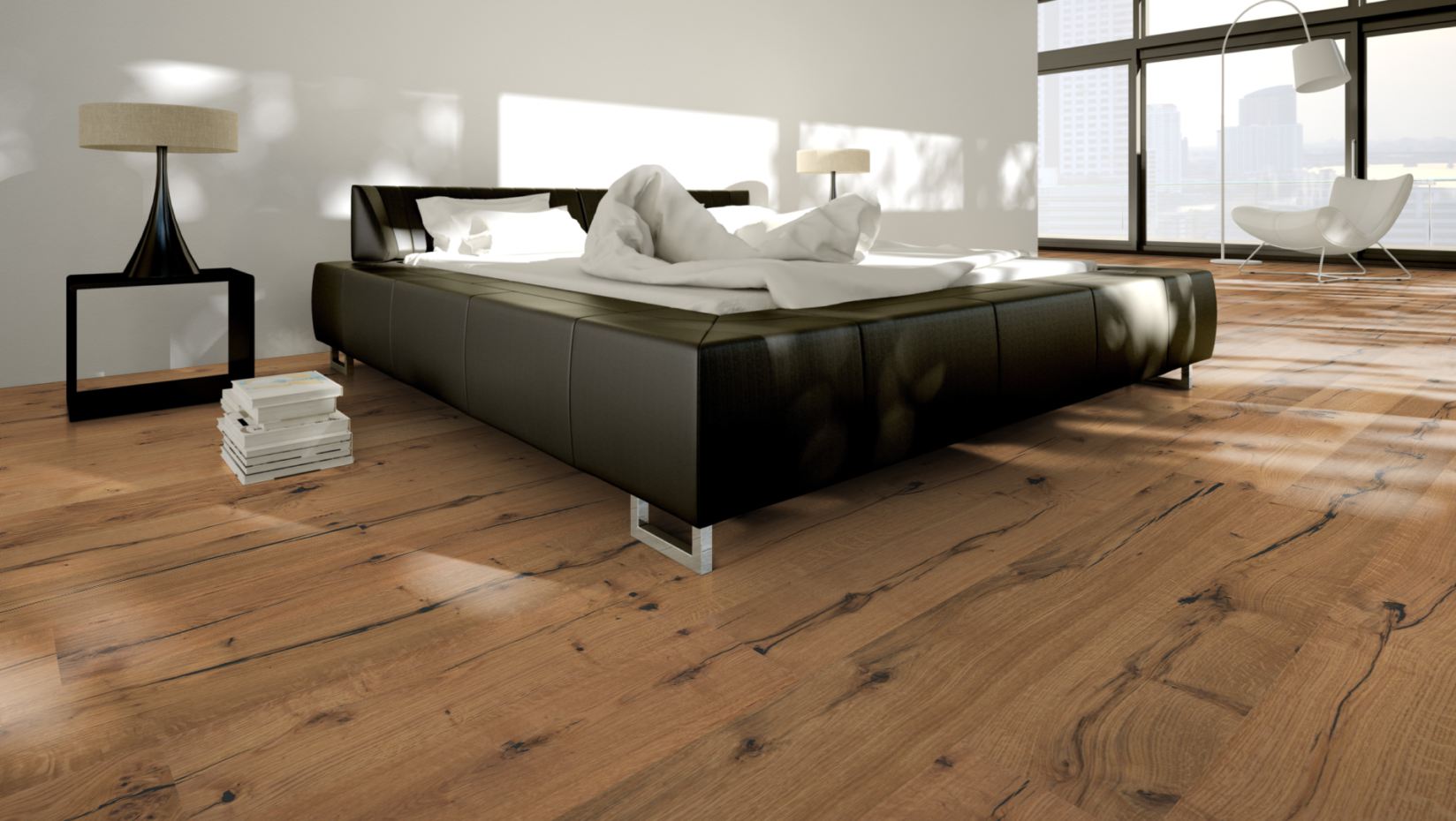 Skaben Parkett Premium Landhausdiele Eiche Elephant Skin Classic naturgeölt 4V Raumbild 7