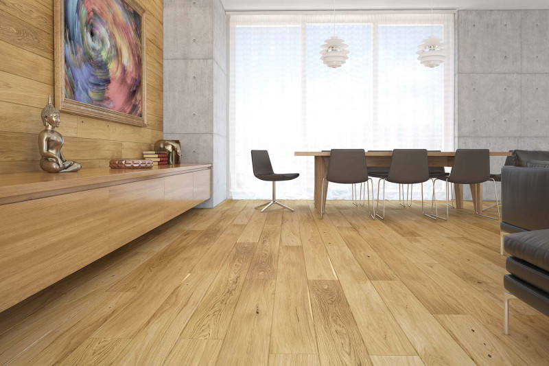 Skaben Parkett Premium 1-Stab Landhausdiele Eiche Ambience extramatt versiegelt 4V 180x1800 main product photo