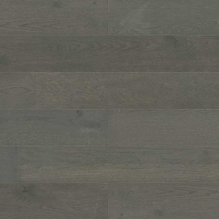 Plancher en bois d'ingénierie Skaben Chêne à larges lames Premium 1 frise Graphite brossé M4V scellé extra mat