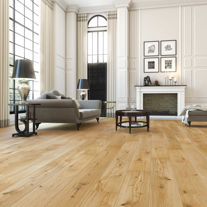 Skaben Parquet Premium 1 frise lame large Chêne Lively huilé naturel brossé 2V main product photo