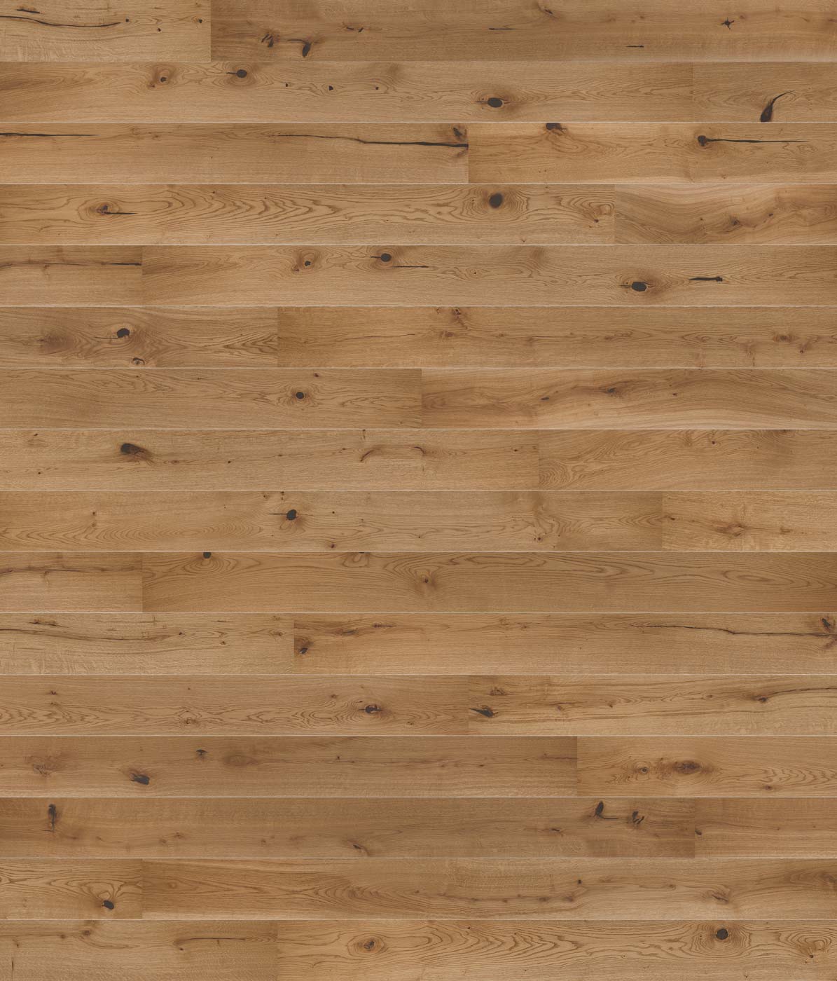 Skaben Parkett Premium 1-Stab Landhausdiele Eiche Rustic natur geölt Honig-braun gebürstet 2V Flächenbild