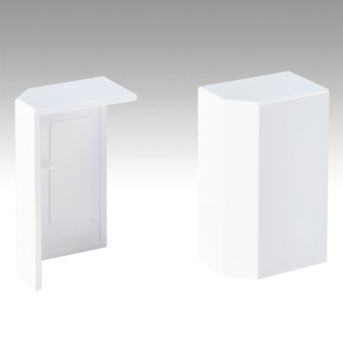 Endkappe selbstklebend Design Weiß 18x50 mm - 2 Stk. main product photo