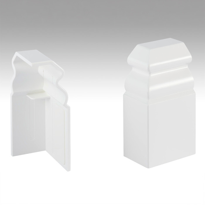 Endkappe selbstklebend Klassik Weiß 18x60 mm - 2 Stk. main product photo