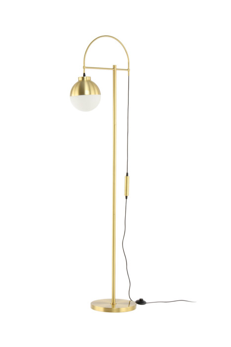 Floor Lamp Drop in modern design White / Gold made of glass and Iron handmade height adjustable main product photo