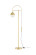 Stehlampe Drop im Moderne Design in Farbe Weiß / Gold aus Glas u. Eisen handgefertigt höhenverstellbar Raum4