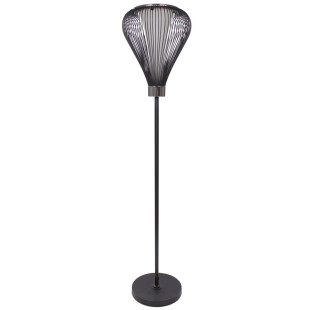 Stehlampe Peacock in Außergewöhnliche Design in Farbe Schwarz aus Metall handgefertigt