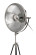 Stehlampe Rockstar im Industrial Design in Farbe Schwarz / Silber aus Stahl handgefertigt Höhe justierbar Raum6