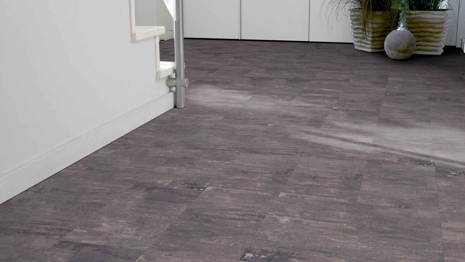 Tarkett Designboden iD Click Ultimate 55 Cersai Granite Fliese 4V Akustikrücken Raum4