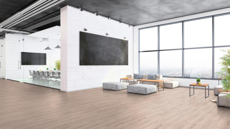 Tarkett Design Floor iD Click Ultimate 55 Copper Oak Light Plank 4V Acoustic Backing main product photo