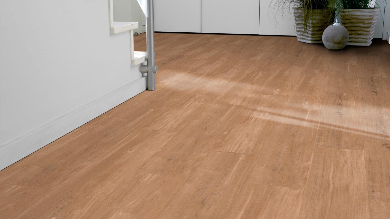 Tarkett Designboden iD Click Ultimate 55 Copper Oak Natural Planke 4V Akustikrücken Raum4