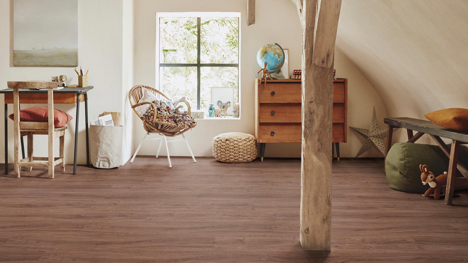 Tarkett Designboden iD Click Ultimate 55 English Oak Hazel Planke 4V Akustikrücken Raum7