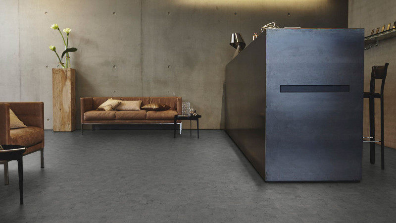 Tarkett Design flooring iD Click Ultimate 55 Loft Dark Tile 4V Acoustic backing main product photo