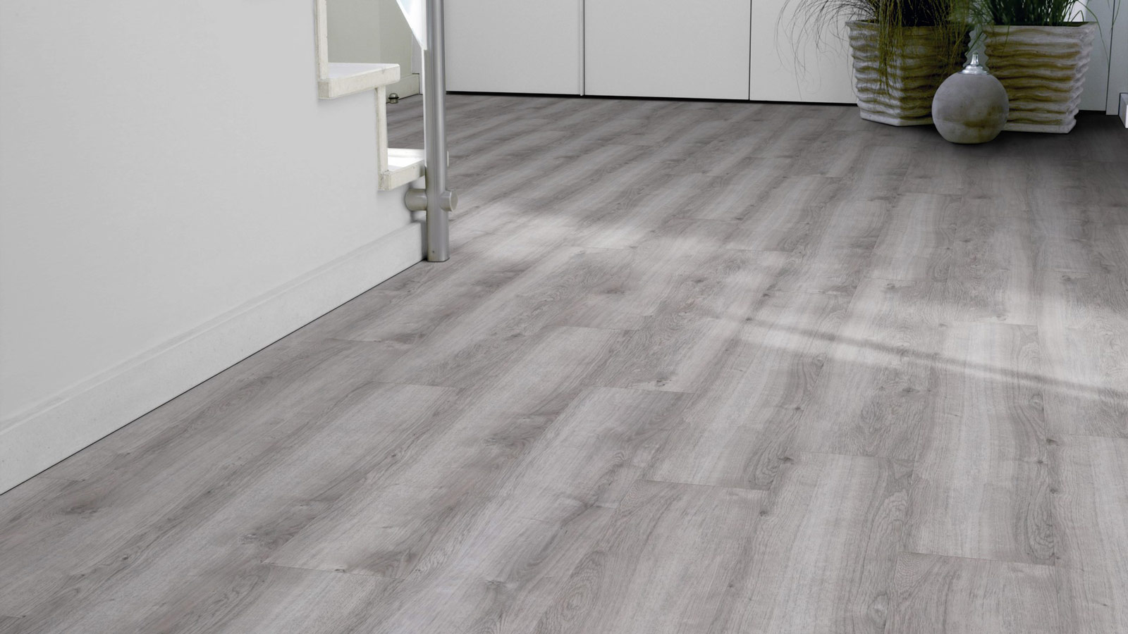 Tarkett Designboden iD Click Ultimate 55 Plus Stylish Oak Grey Planke 4V Akustikrücken Raum3