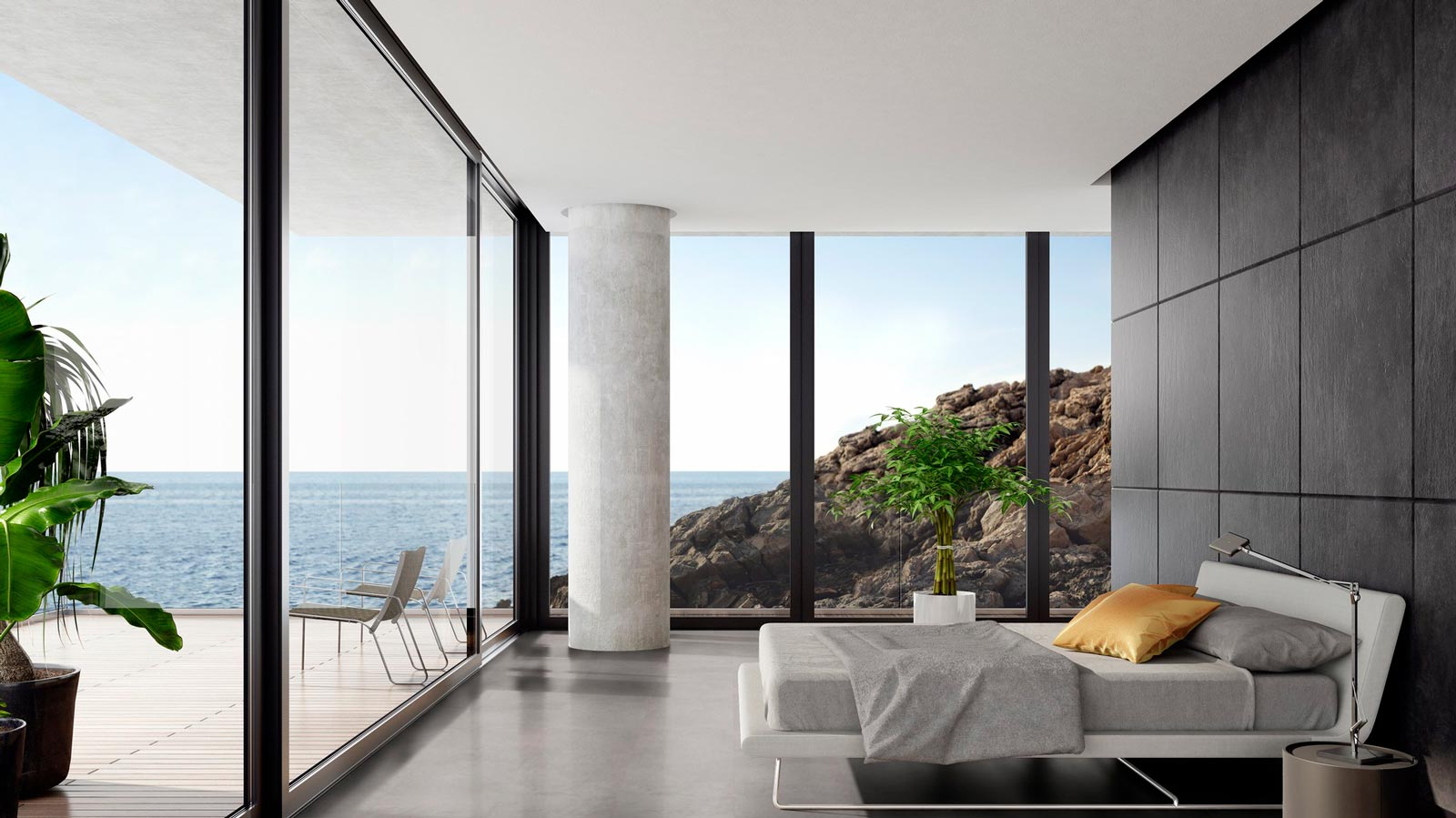 Tarkett Designboden iD Click Ultimate 55 Polished Concrete Indium Fliese 4V Akustikrücken Raum8