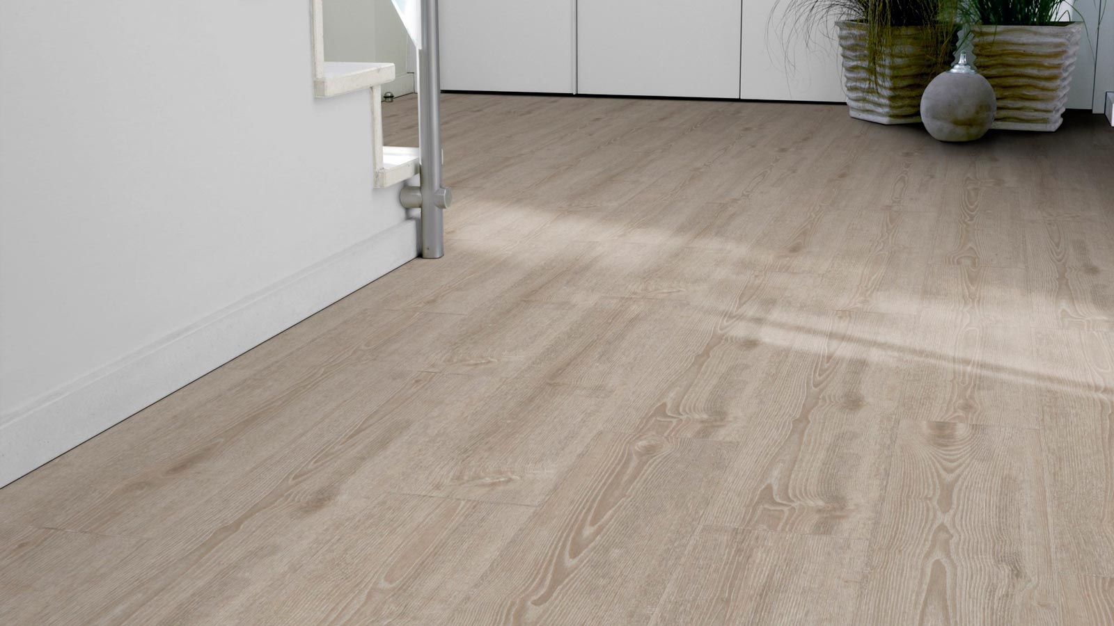 Tarkett Designboden iD Click Ultimate 55 Scandinavian Oak Beige Planke 4V Akustikrücken Raum4